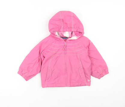 Columbia Girls Pink Puffer Jacket, Size 2 Years, Hooded