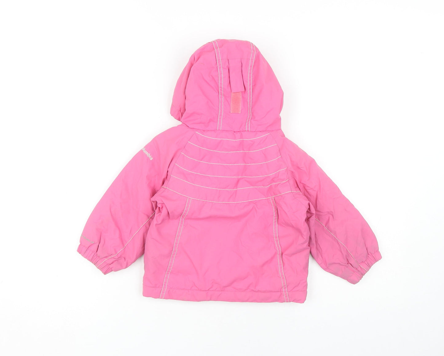 Columbia Girls Pink Puffer Jacket, Size 2 Years, Hooded