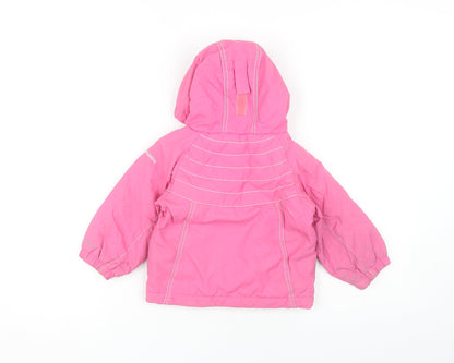 Columbia Girls Pink Puffer Jacket, Size 2 Years, Hooded