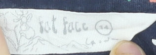 Womens UK Size 14 Fat Face Blue Tunic T-Shirt