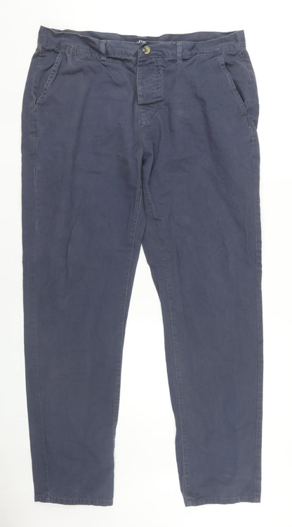 Kangol Men's Blue Chino Trousers, Size 40
