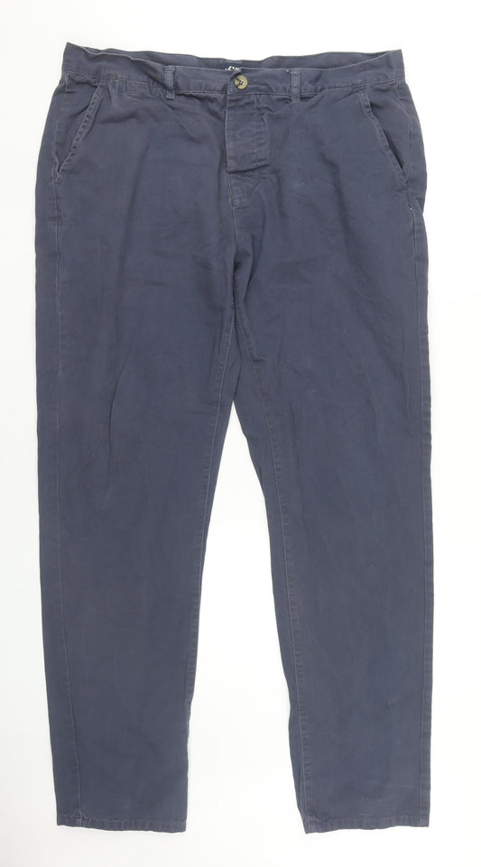 Kangol Men's Blue Chino Trousers, Size 40