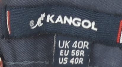 Kangol Men's Blue Chino Trousers, Size 40