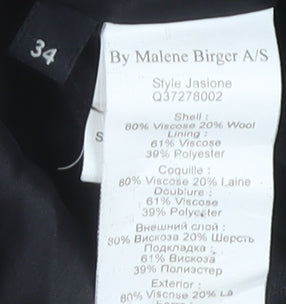 By Malene Birger Women's Black Midi Shift Dress Size 6