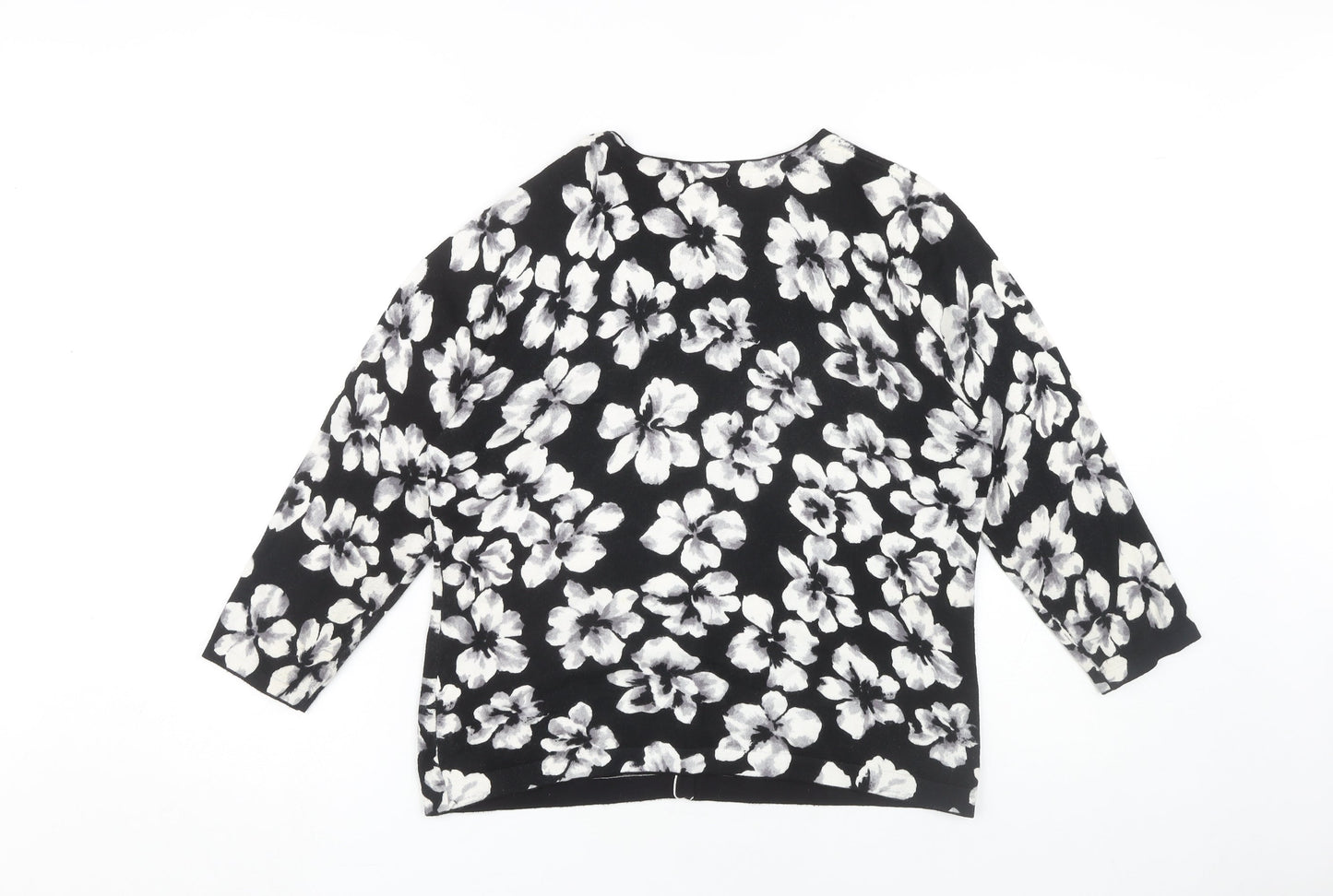 Womens UK Size M Precis Petite Black Cardigan Jumper