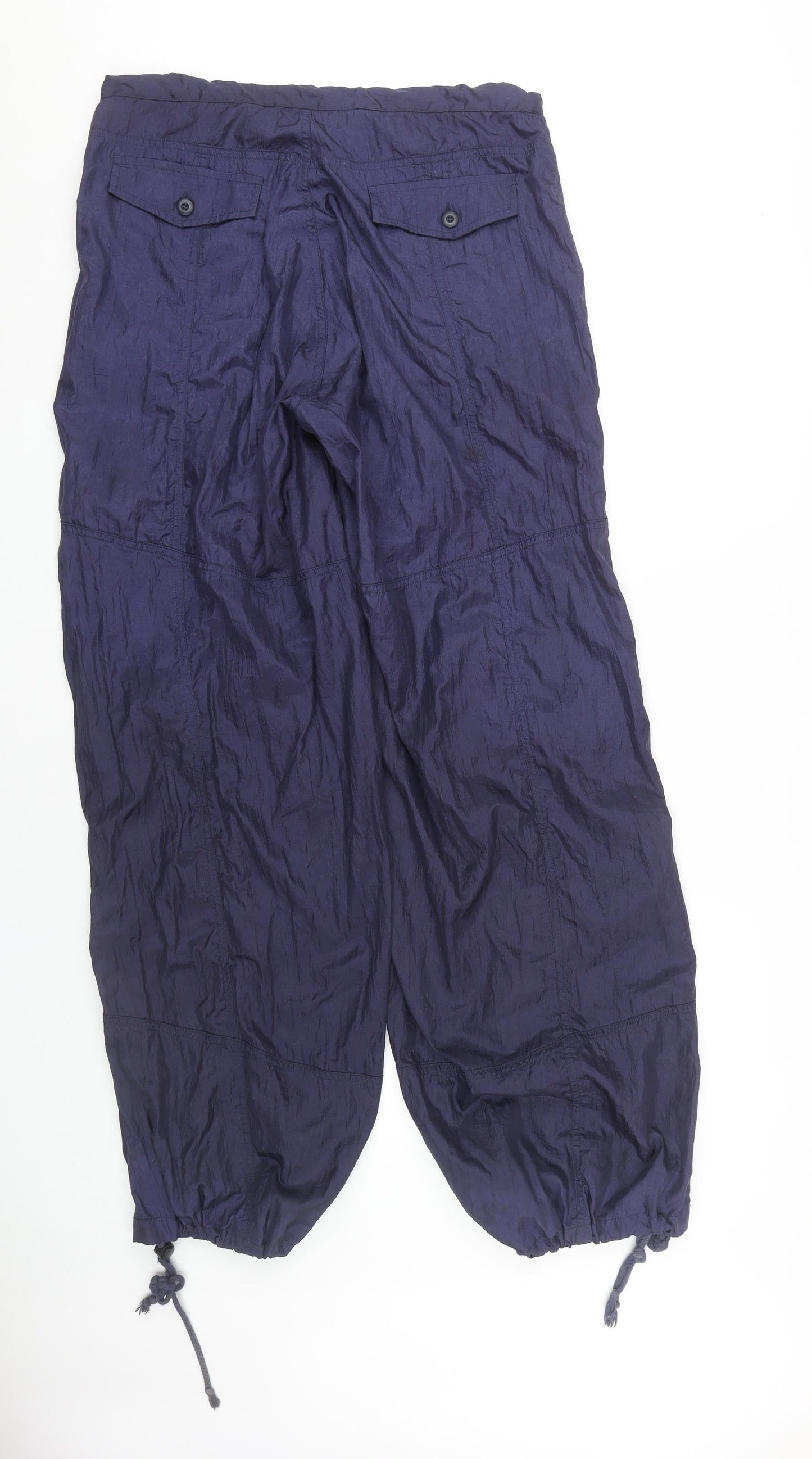Womens UK Size S Motel Relaxed Fit Cargo Blue Trousers