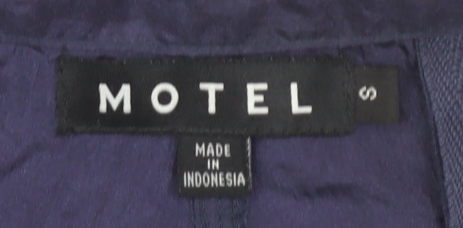 Womens UK Size S Motel Relaxed Fit Cargo Blue Trousers