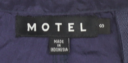 Womens UK Size S Motel Relaxed Fit Cargo Blue Trousers