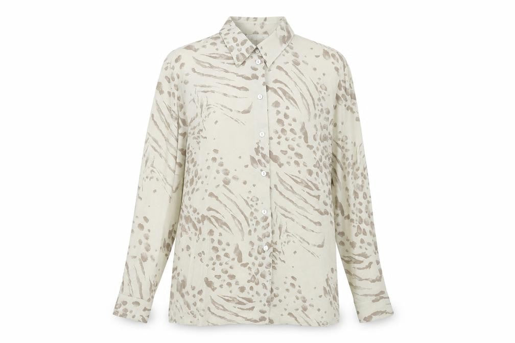 Womens UK Size 12 Gerry Weber Beige Basic Button-Up