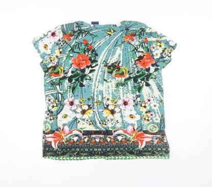 Womens UK Size L Artscapes Multicoloured Basic T-Shirt