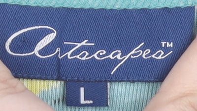 Womens UK Size L Artscapes Multicoloured Basic T-Shirt