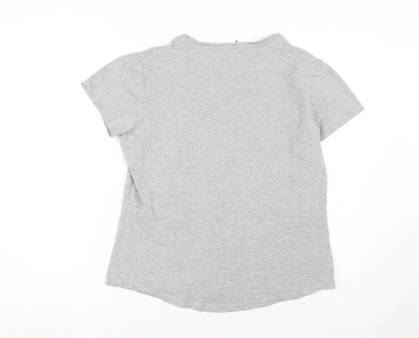 Mountain Warehouse Women's Grey V-Neck T-Shirt UK 16