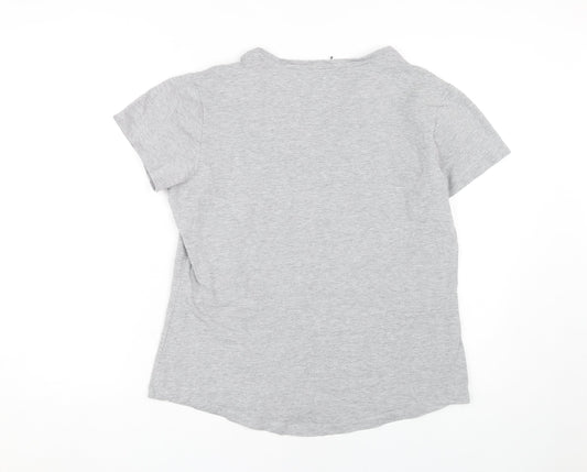 Mountain Warehouse Women's Grey V-Neck T-Shirt UK 16