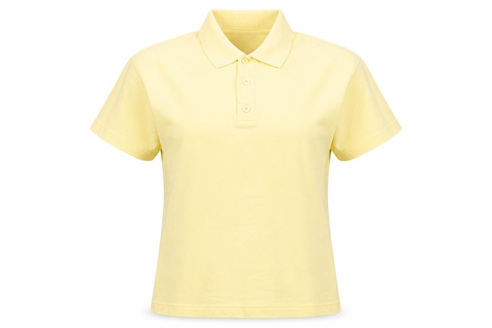 Womens UK Size S Laura Ashley Yellow Basic Polo
