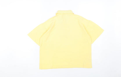 Womens UK Size S Laura Ashley Yellow Basic Polo