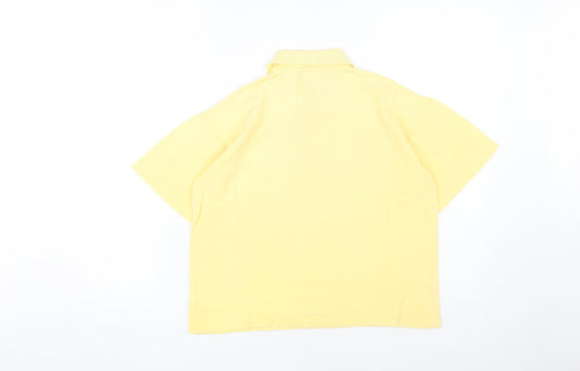 Womens UK Size S Laura Ashley Yellow Basic Polo