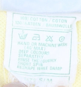 Womens UK Size S Laura Ashley Yellow Basic Polo