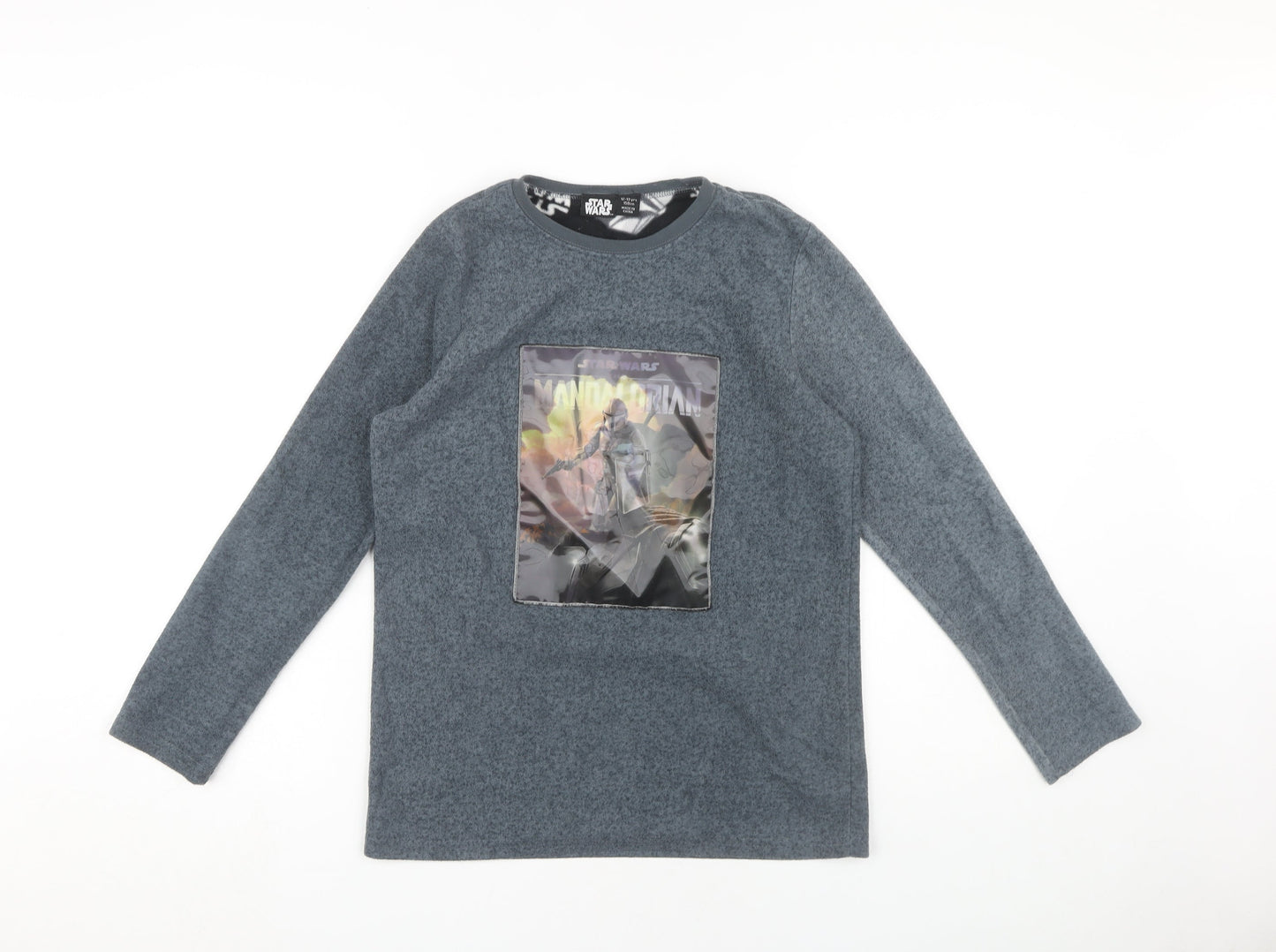 Star Wars Boys Grey T-Shirt 12-13 Yrs Long Sleeve Polyester