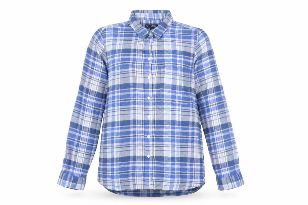 Womens UK Size S Gap Blue Casual Button-Up