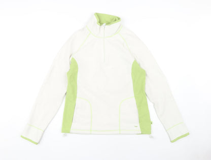 TCM Women's White Fleece Pullover Sweatshirt Medium