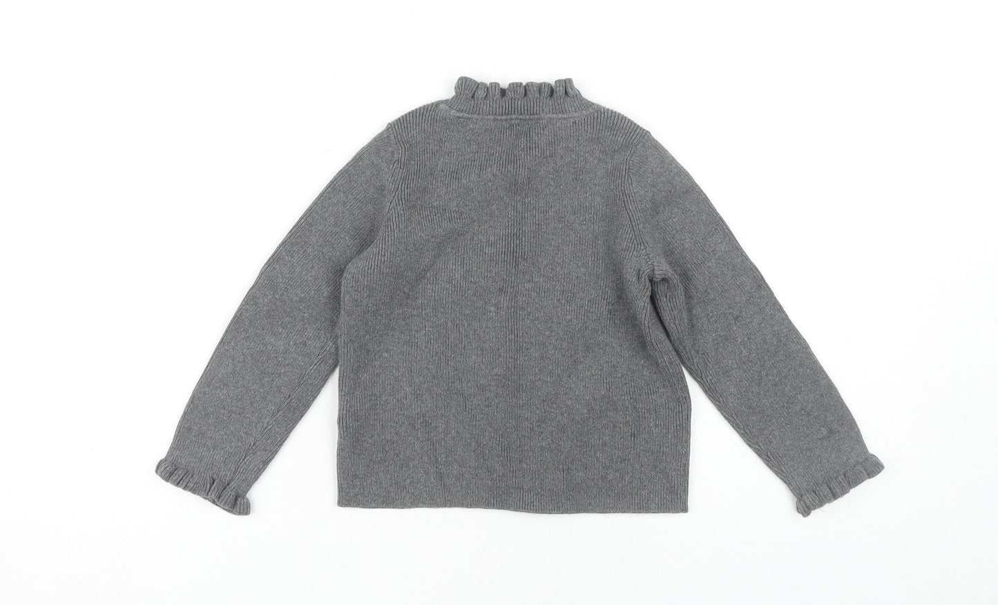 Gap Girls Grey Cotton Pullover Jumper, 4 Years