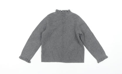 Gap Girls Grey Cotton Pullover Jumper, 4 Years