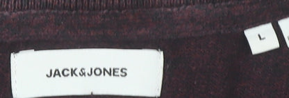 Jack & Jones Men's Red L Pullover Jumper