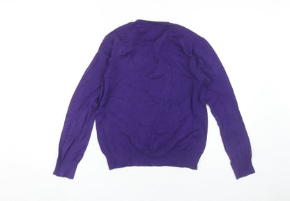 Womens UK Size M Ralph Lauren Purple Pullover Jumper
