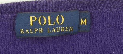 Womens UK Size M Ralph Lauren Purple Pullover Jumper