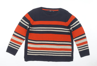Womens UK Size L Isle Essentials Multicoloured Pullover Jumper