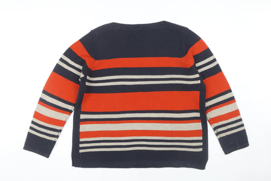 Womens UK Size L Isle Essentials Multicoloured Pullover Jumper