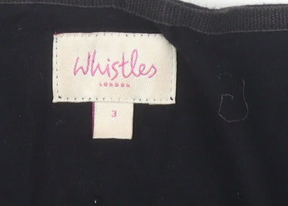 Womens UK Size L Whistles Black Basic Blouse