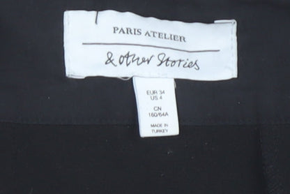 & Other Stories Women's Black Pencil Skirt Size 6
