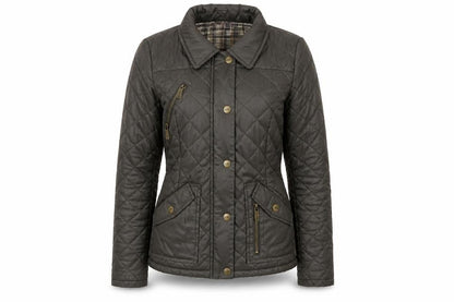 Womens UK Size 10 SoulCal & Co Green Quilted Coat