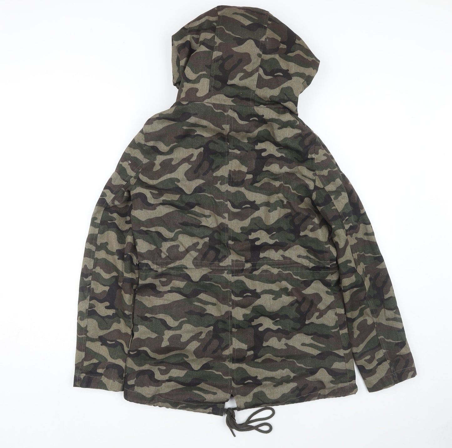 JAYLOUCY Women's Camouflage Parka Size 8 Casual Autumn