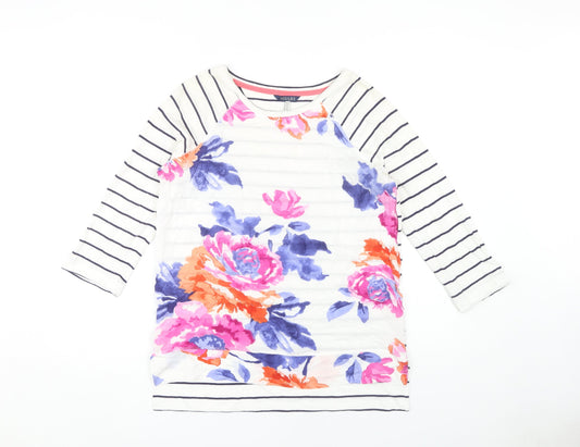 Womens UK Size 10 Joules Multicoloured Basic T-Shirt