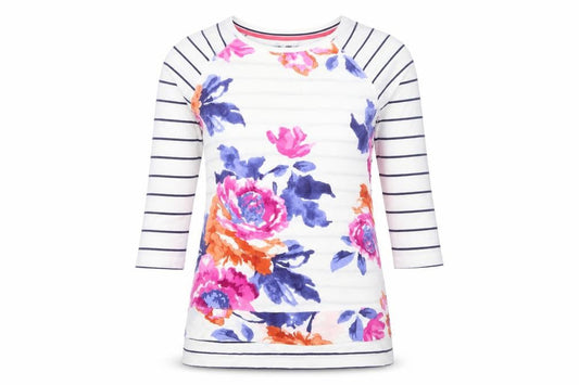 Womens UK Size 10 Joules Multicoloured Basic T-Shirt