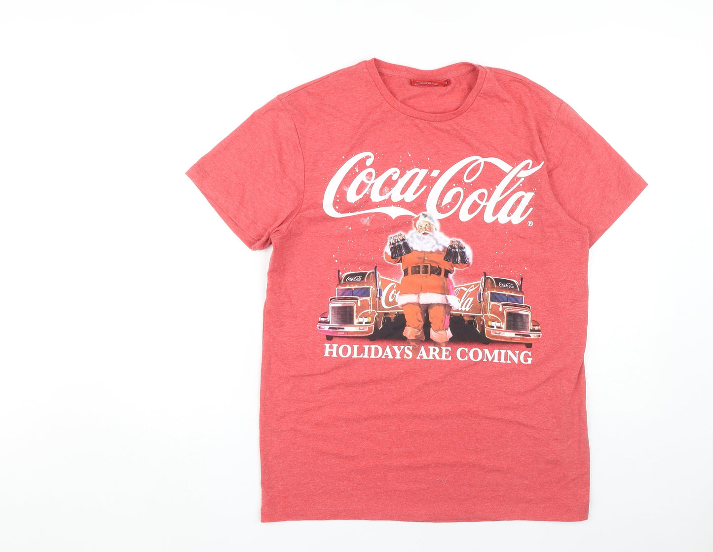 Mens UK Size M Coca-Cola Red  T-Shirt
