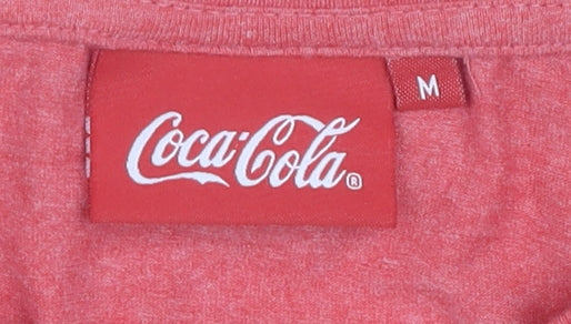Mens UK Size M Coca-Cola Red  T-Shirt