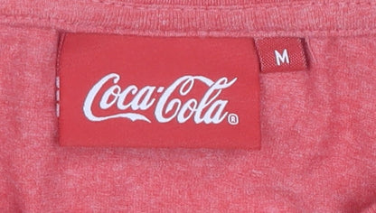 Mens UK Size M Coca-Cola Red  T-Shirt