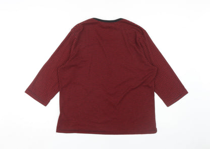 Womens UK Size 18 TIGI Wear Red Jersey T-Shirt