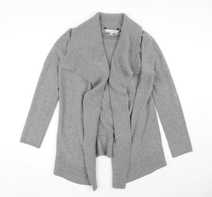 Crew Clothing Co. Women's Grey Open Front Cardigan Size 8