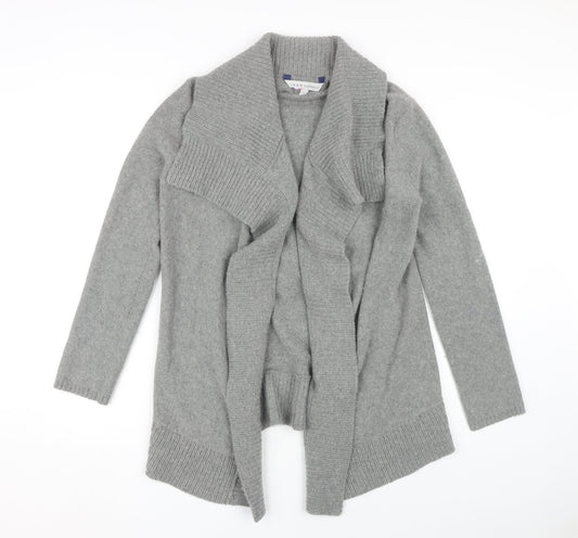 Crew Clothing Co. Women's Grey Open Front Cardigan Size 8