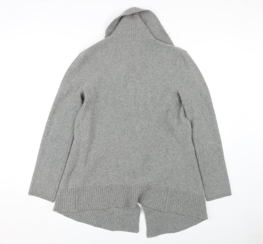 Crew Clothing Co. Women's Grey Open Front Cardigan Size 8