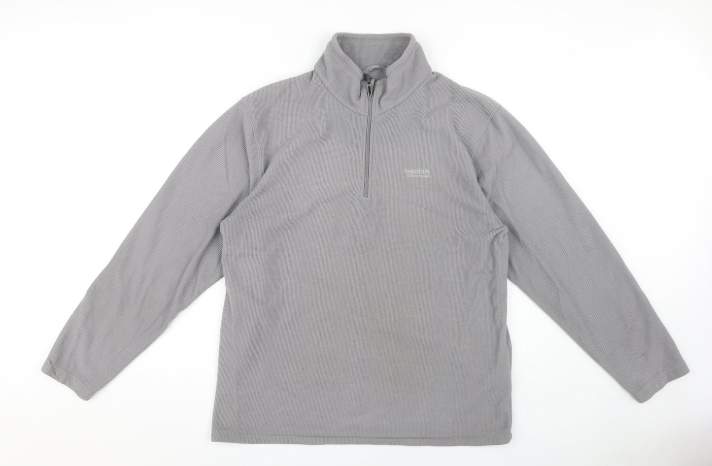 Mens UK Size XL Regatta Grey 1/4 Zip Sweatshirt