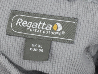 Mens UK Size XL Regatta Grey 1/4 Zip Sweatshirt