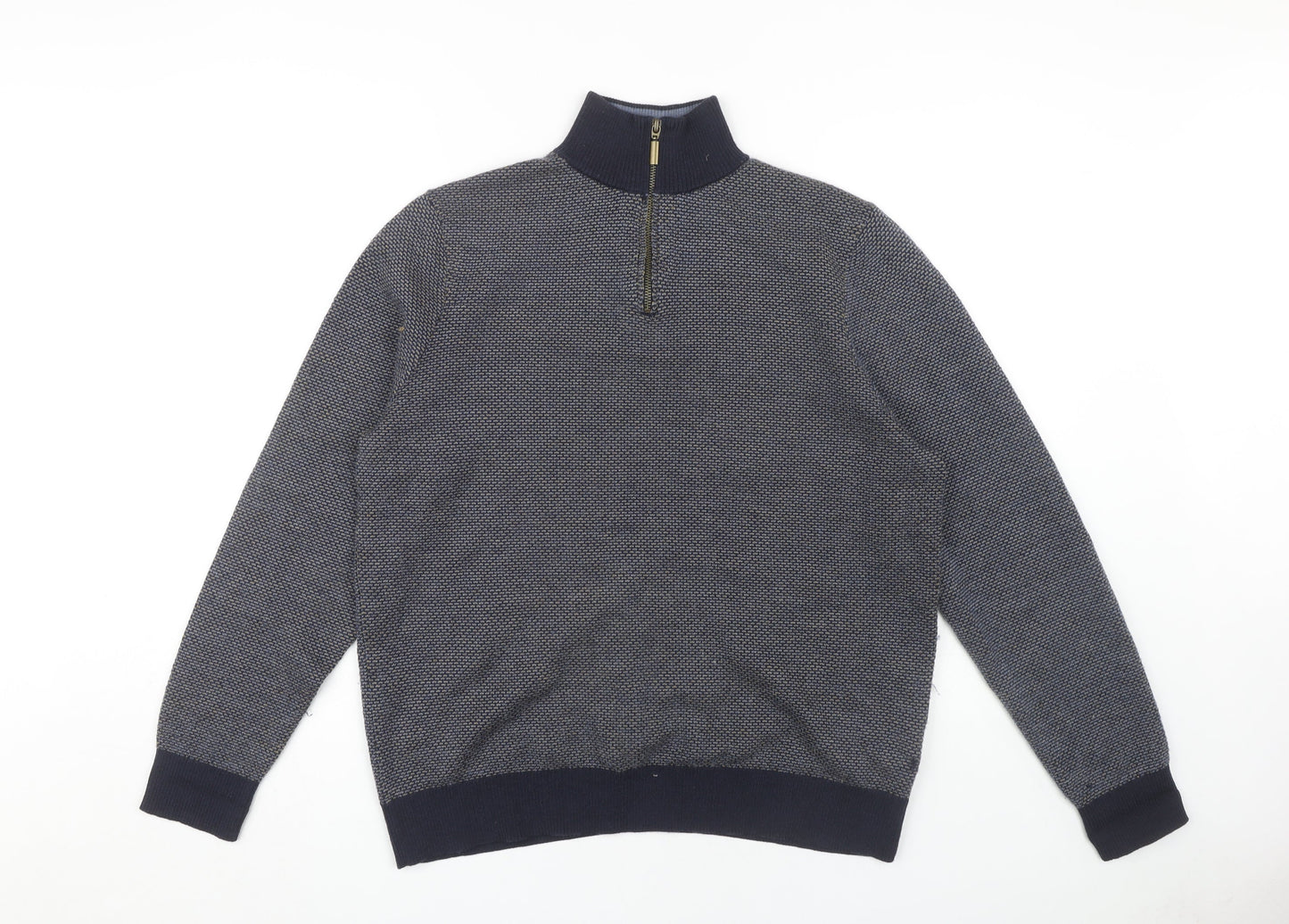 White Stuff Men's Blue Medium Pullover Jumper