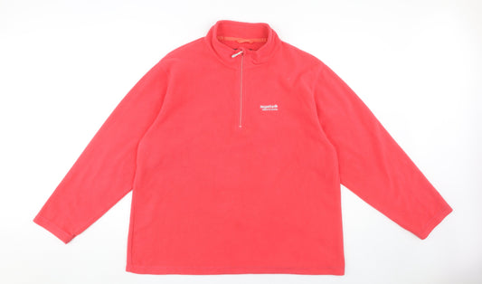 Regatta Women's Red Fleece Zip Sweatshirt Size 20
