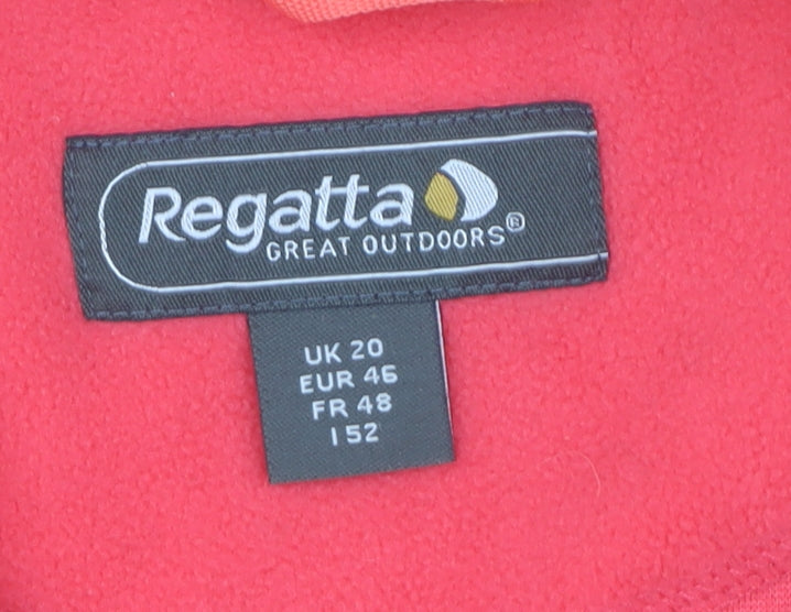 Regatta Women's Red Fleece Zip Sweatshirt Size 20
