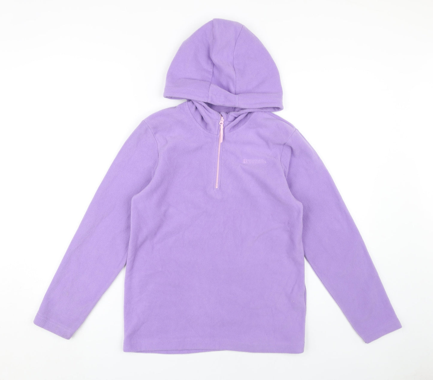 Mountain Warehouse Girls Purple Hoodie, Size 12 Yrs, Fleece, Zip